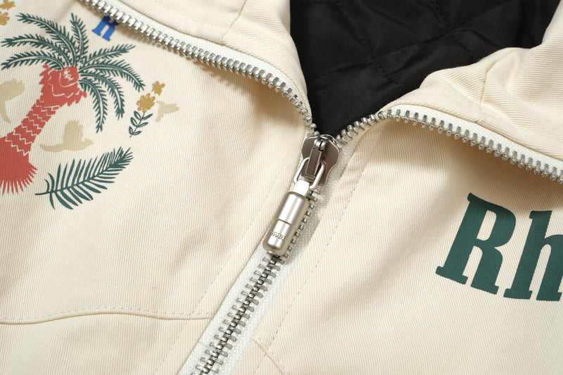 Jaqueta Rhude Palm Logo Off White