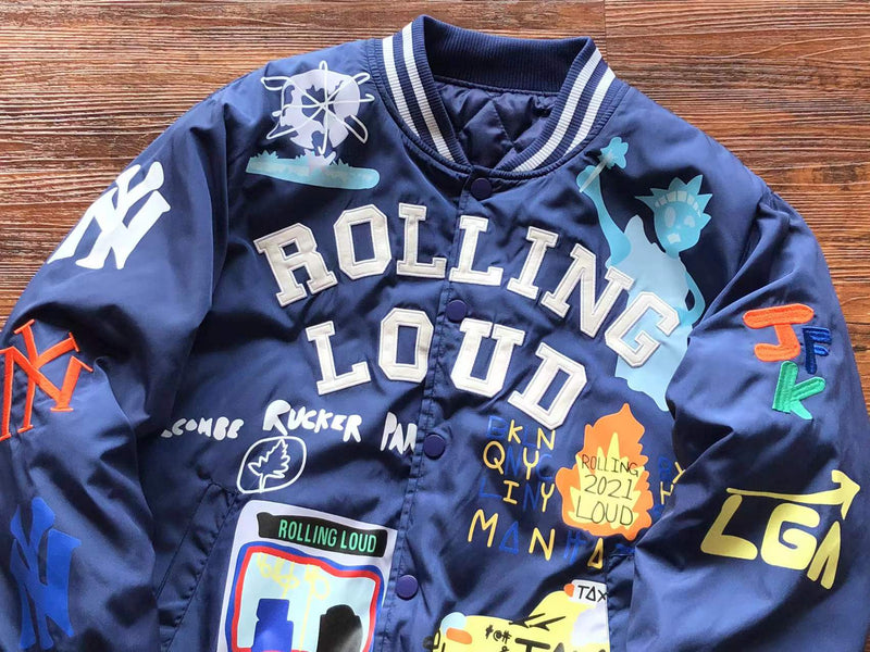 Jaqueta Travis Scott "Rolling Loud New York MERCH Jacket"