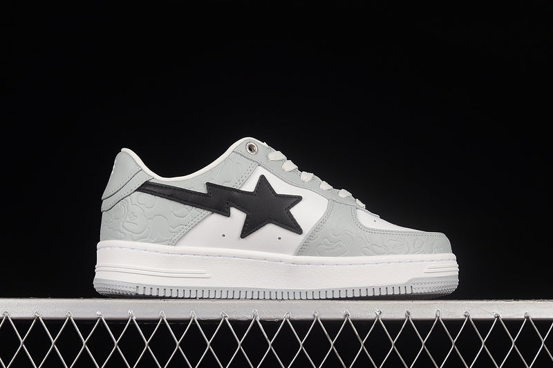 A Bathing Ape Bate Sta Low M2 White Grey