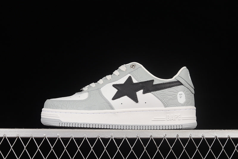 A Bathing Ape Bate Sta Low M2 White Grey