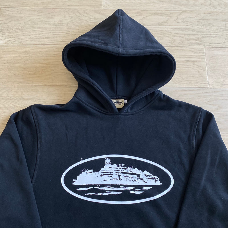 Moletom Corteiz “Alcatraz Basic Hoodie Black/White”