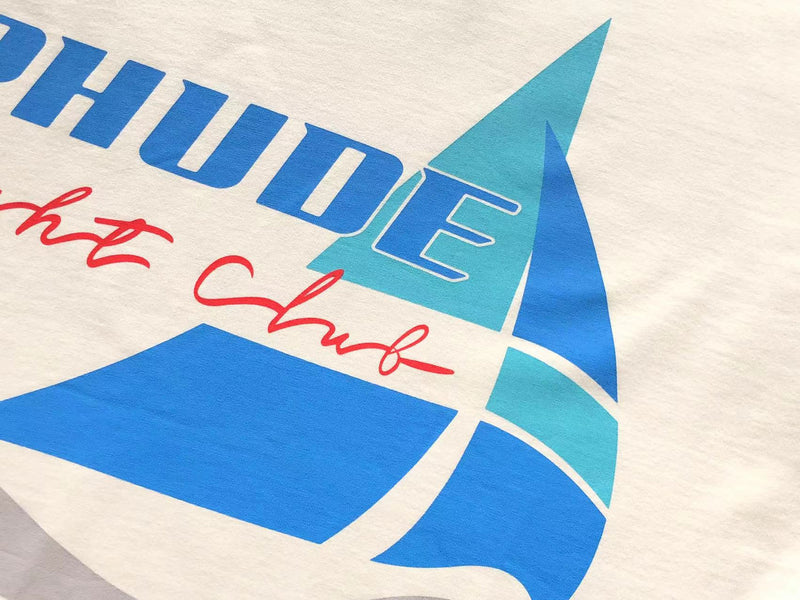 Camiseta Rhude "Yacht Club Tee White"