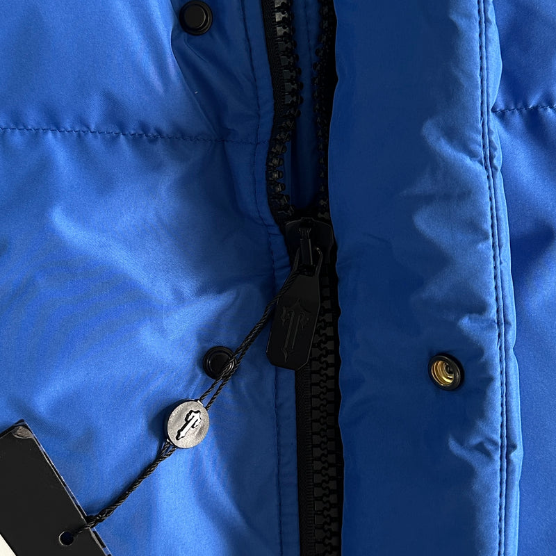 Jaqueta Trapstar "Decoded Arch Puffer Black Blue"