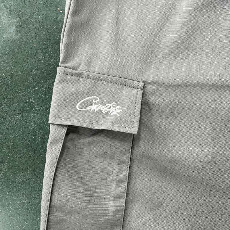 Bermuda Corteiz Grey Cargo Shorts