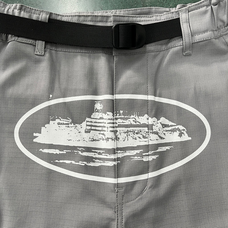 Bermuda Corteiz "Gray Cargo Shorts"