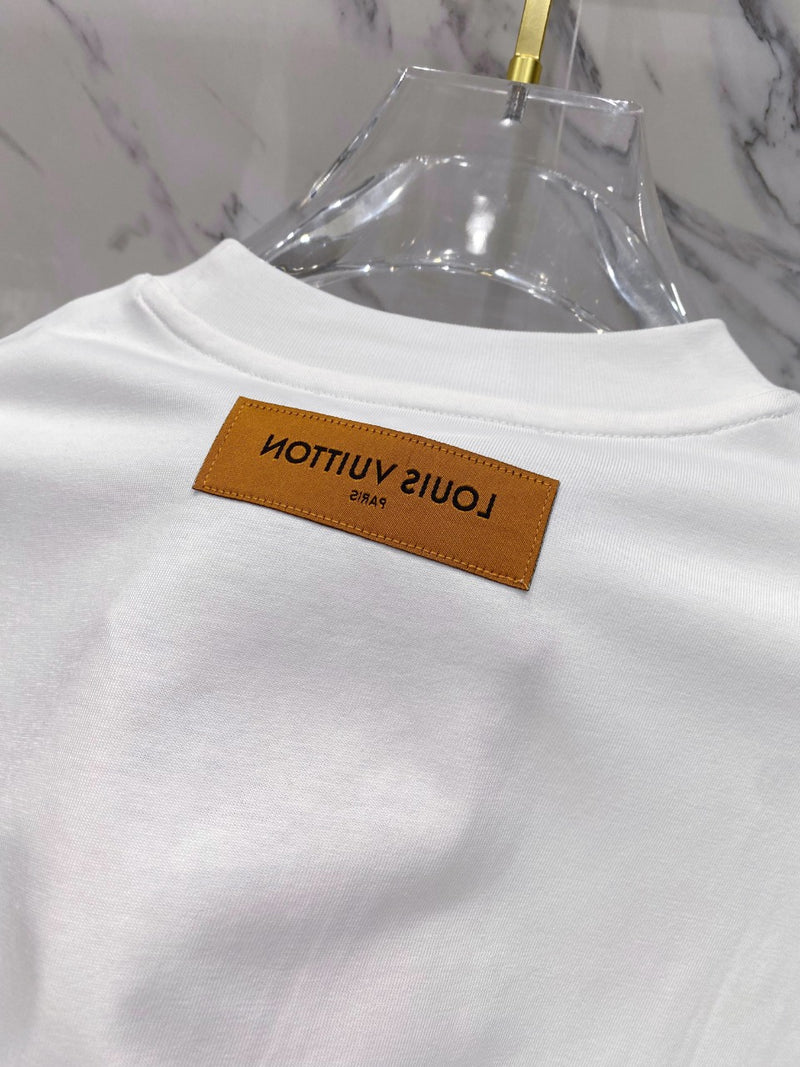 Camiseta Louis Vuitton Graphic Short Sleeved Crewneck White