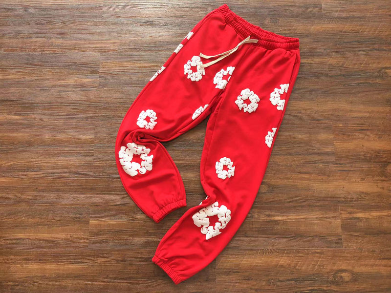 Calça Denim Tears The Cotton Wreath Red