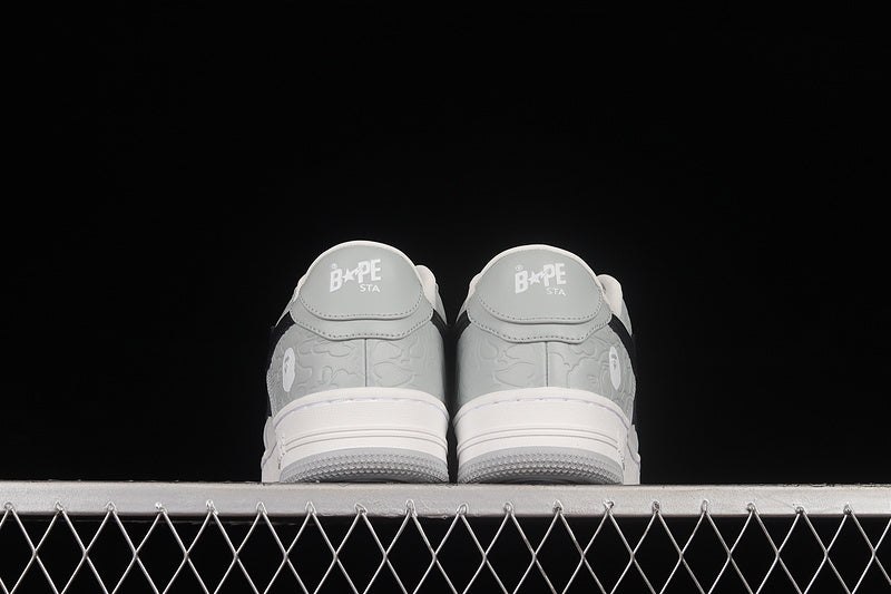 A Bathing Ape Bate Sta Low M2 White Grey