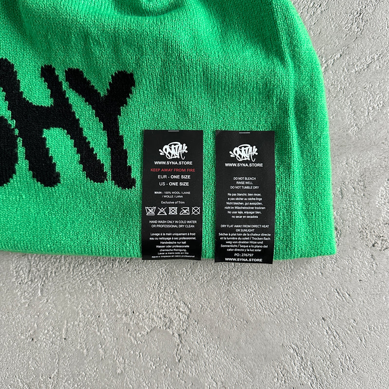 Touca Syna World “Synarchy Reversible Green Beanie hat" (Dupla Face)