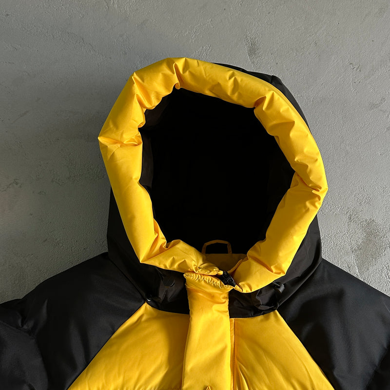 Jaqueta Trapstar "Decoded Arch Puffer Jacket Black Yellow"