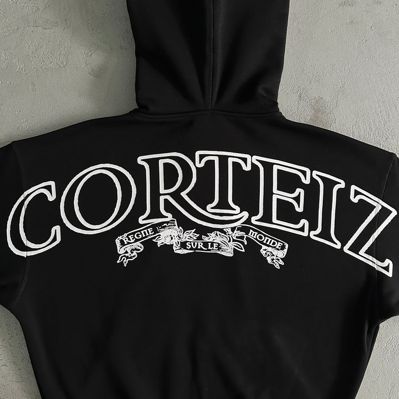 Conjunto Corteiz Superior Royale Zip Black