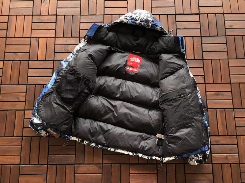 Jaqueta The North Face x Supreme "Mountain Baltoro Jacket Puffer Blue"