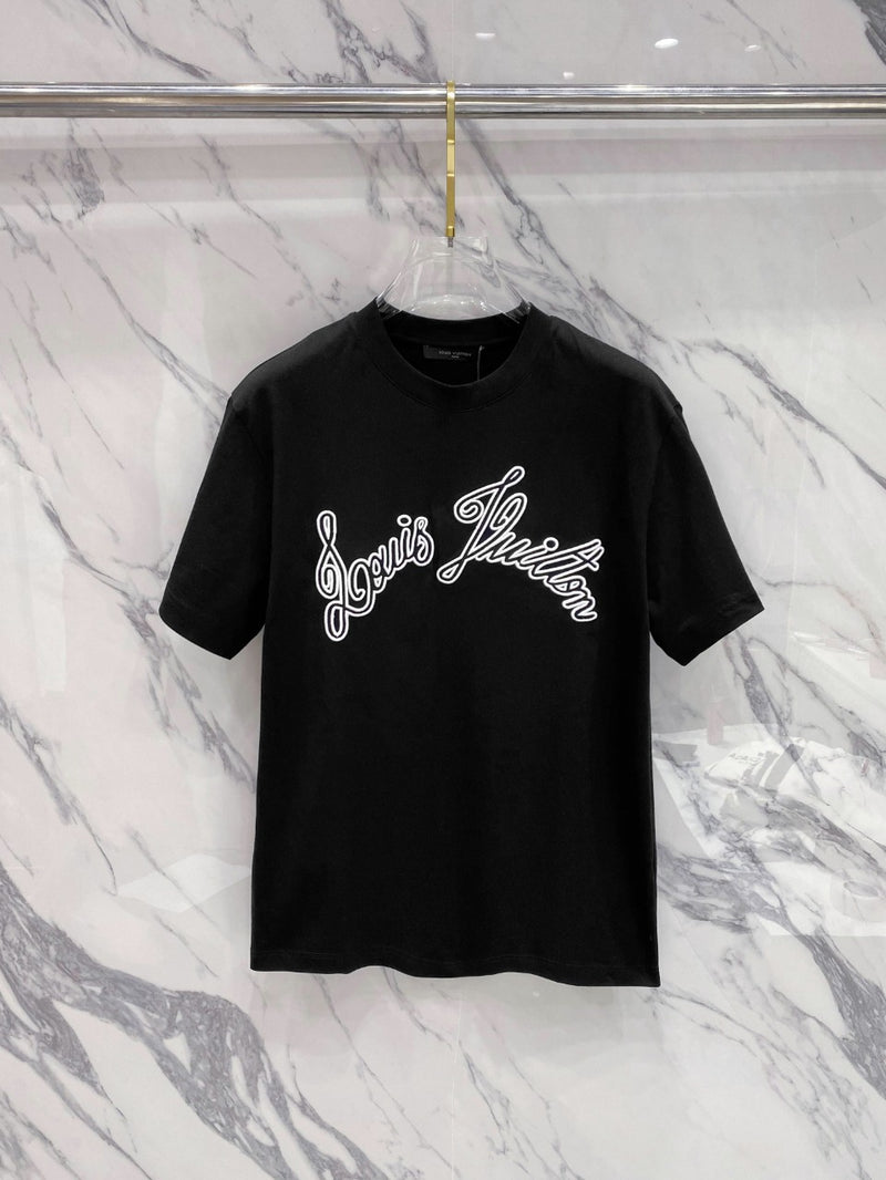 Camiseta Louis Vuitton Graphic Short Sleeved Crewneck Black