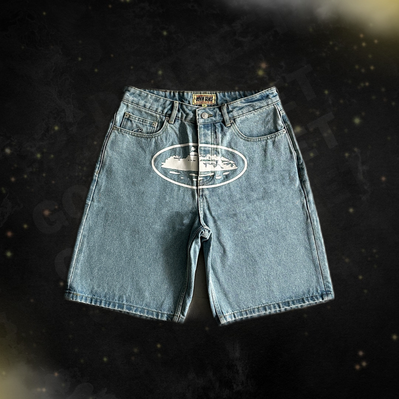 Bermuda Jeans Corteiz Island Baggy Shorts