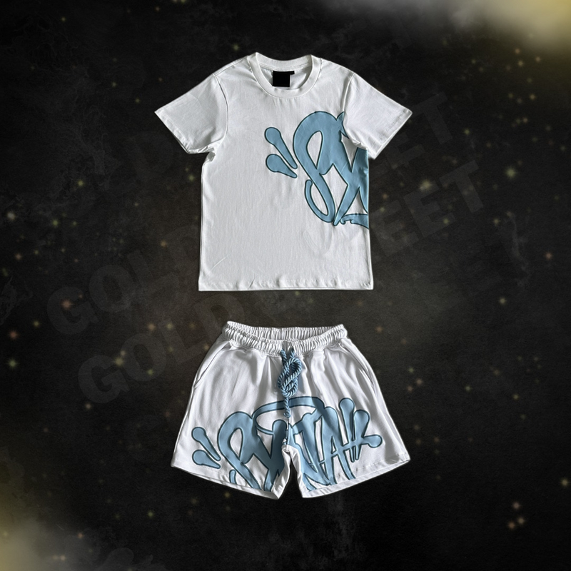 Conjunto Syna World " Men's White and Blue"