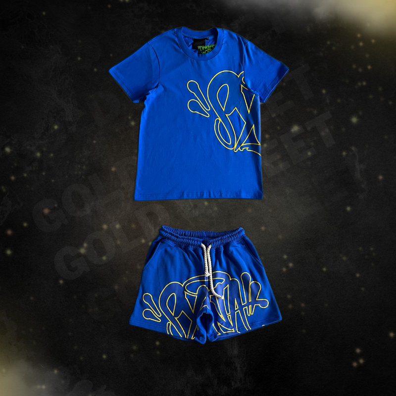 Conjunto Syna World "Sy Logo Tee Cobalt Blue"