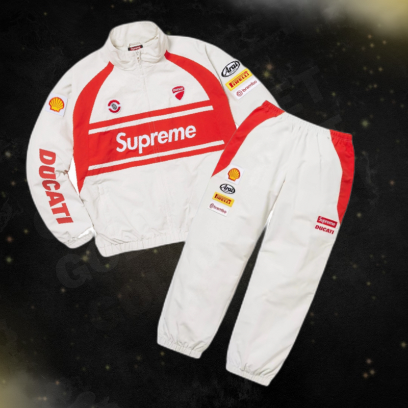 Conjunto Supreme x Ducati White/Red