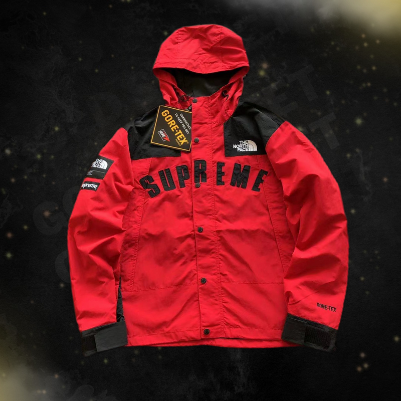 Jaqueta Supreme x The North Face Arc Gore-tex Logo Mountain Parka Red