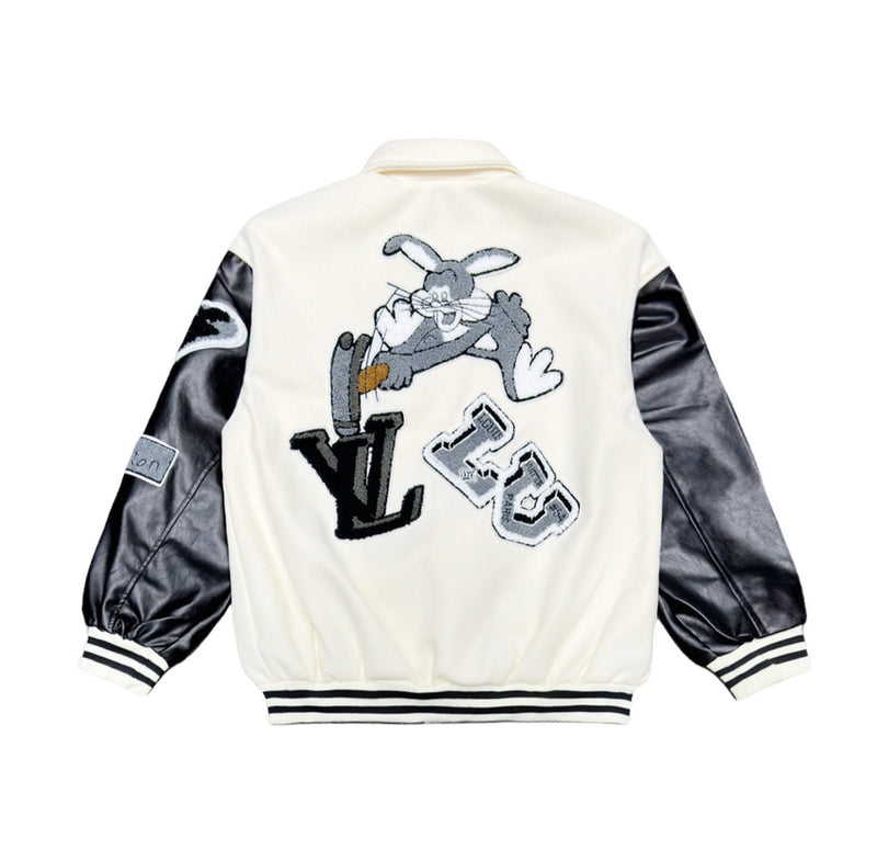 Jaqueta Louis Vuitton Varsity Jacket 22FW Black/White