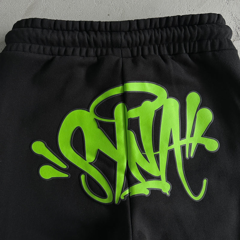 Conjunto Syna World "SY Tracksuit Black/Green"