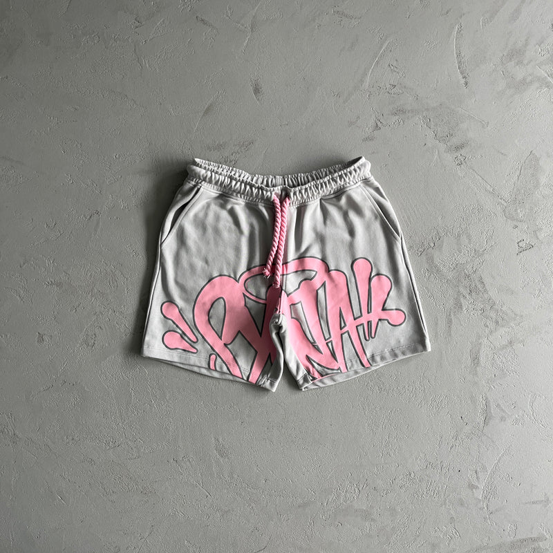 Conjunto Syna World "Shorts Logo Grey/Pink"