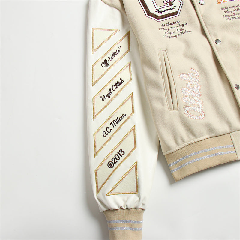 Jaqueta Off-White Varsity x AC Milan