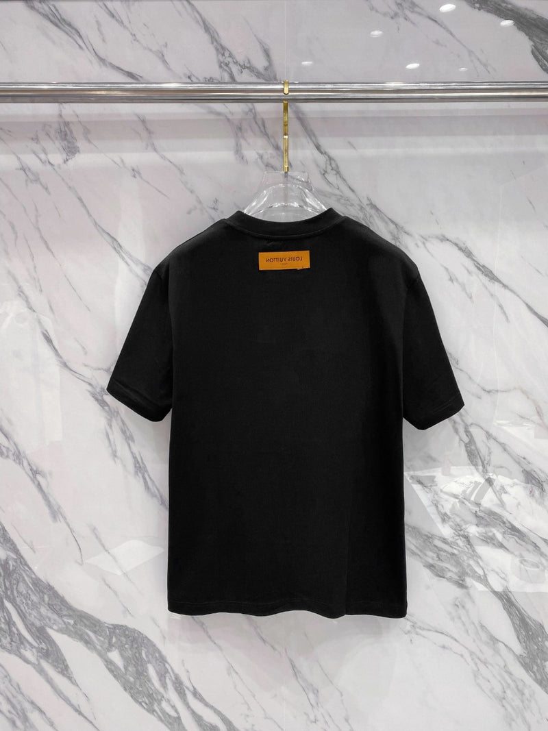 Camiseta Louis Vuitton Graphic Short Sleeved Crewneck Black