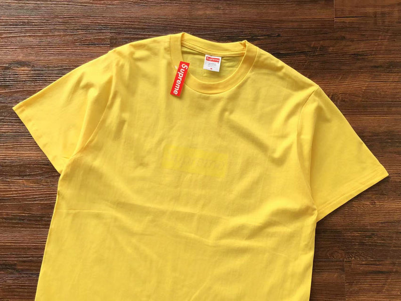 Camiseta Supreme "Tonal Box Logo Yellow"