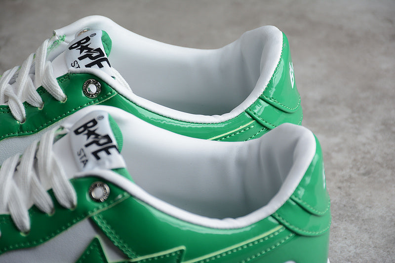 A Bathing Bape Ape Sta Low Green White