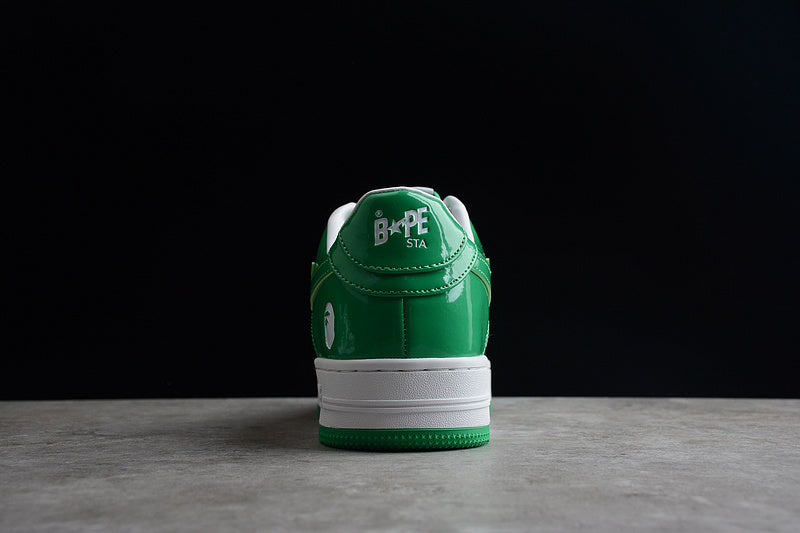 A Bathing Bape Ape Sta Low Green White