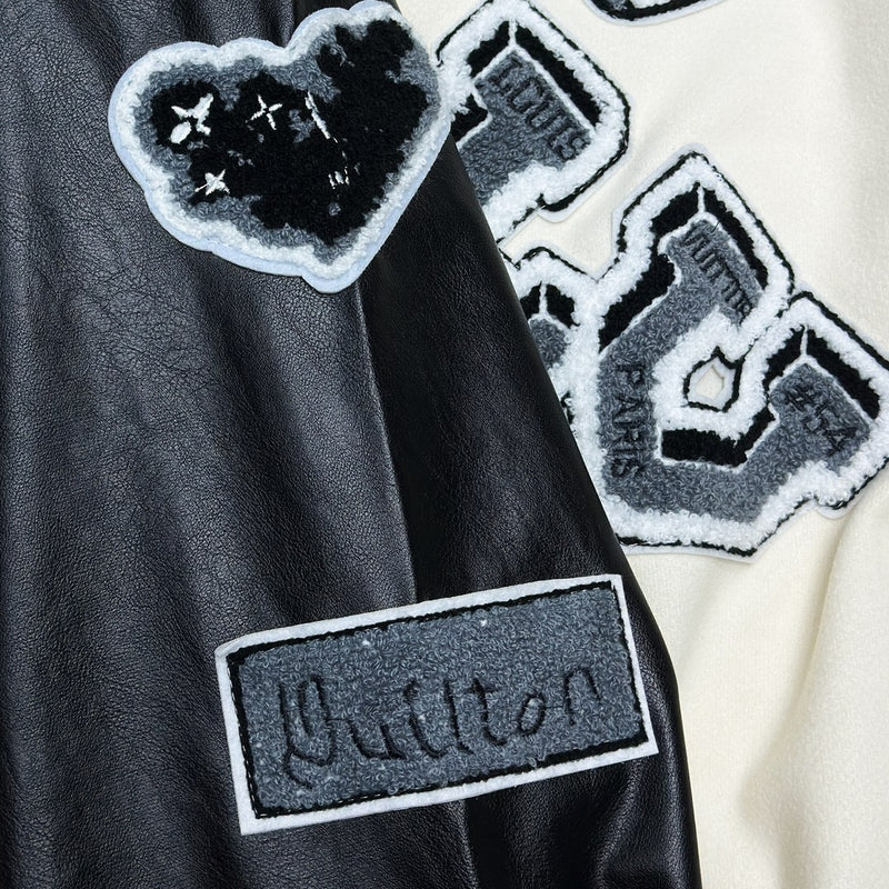 Jaqueta Louis Vuitton Varsity Jacket 22FW Black/White