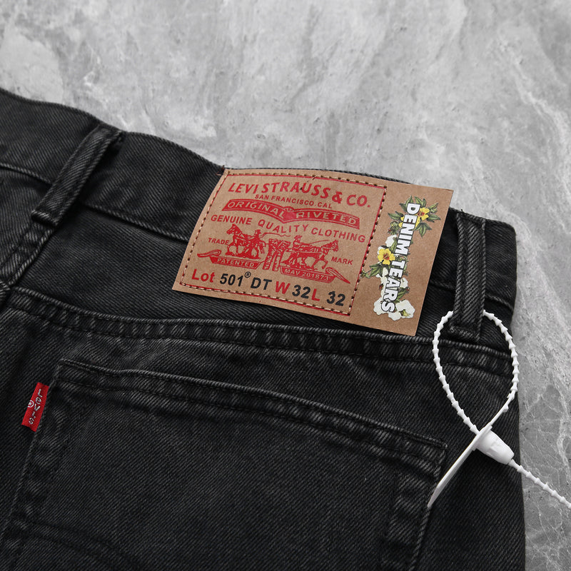 Calça Denim Tears x Levi’s Cotton Wreath Jean Black