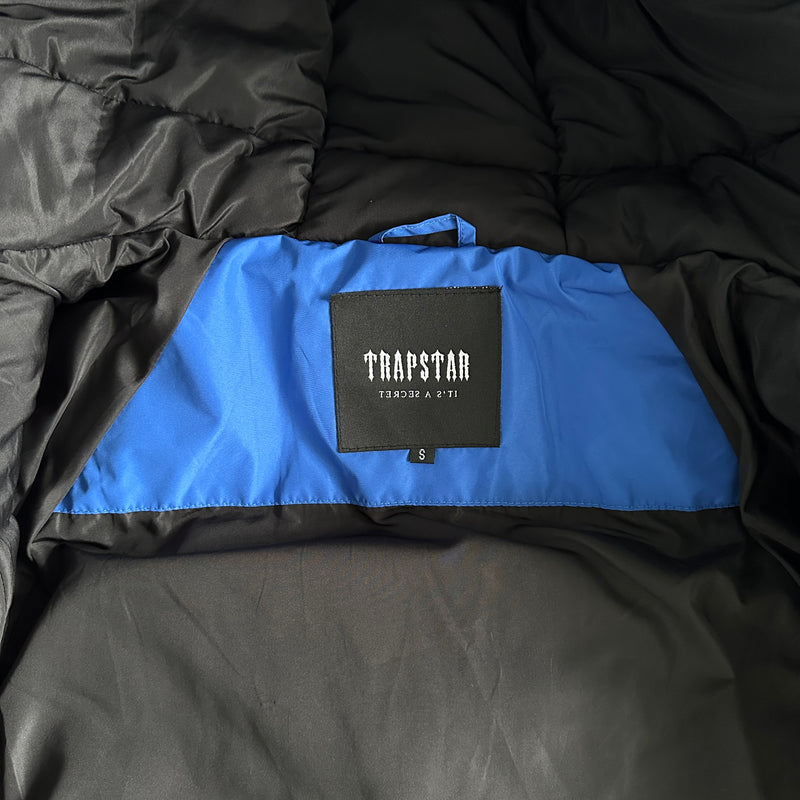 Jaqueta Trapstar "Decoded Arch Puffer Black Blue"