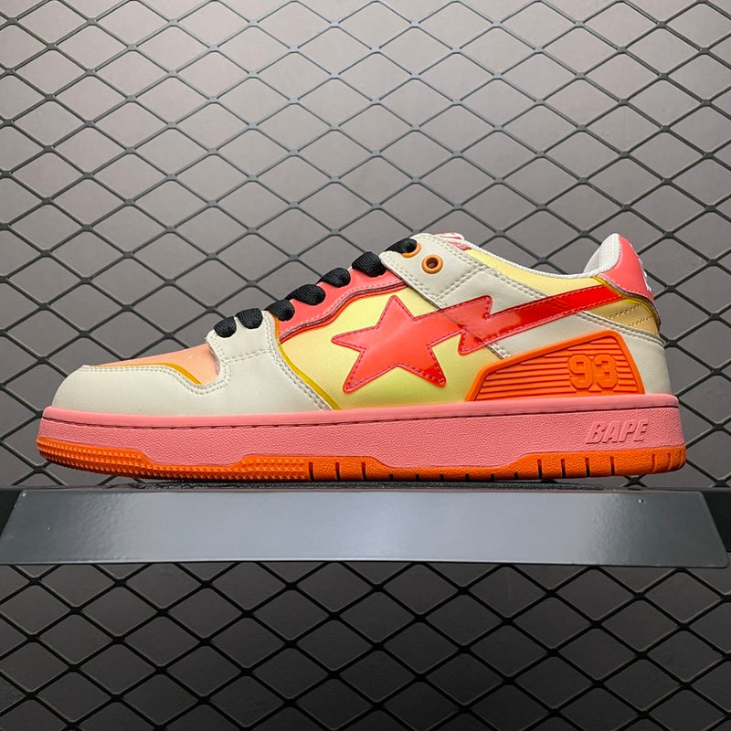 A Bathing Ape Bape SK8 Sta Low Orange