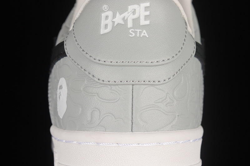 A Bathing Ape Bate Sta Low M2 White Grey