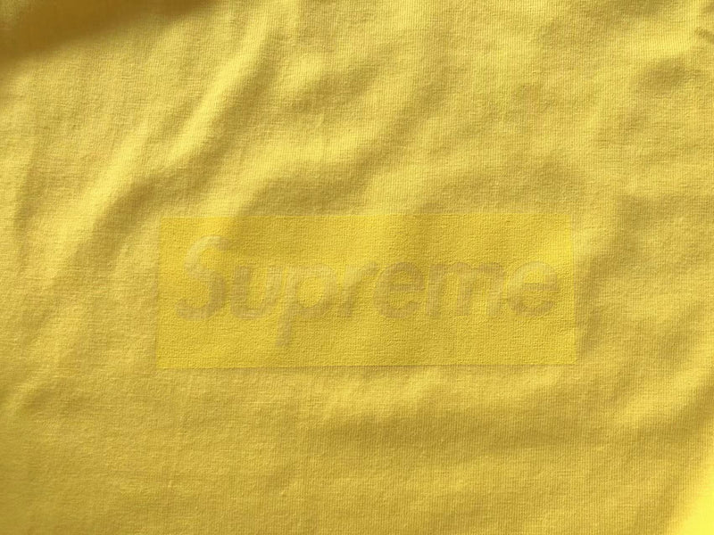 Camiseta Supreme "Tonal Box Logo Yellow"