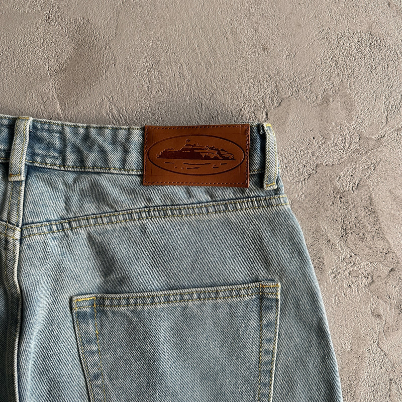 Bermuda Jeans Corteiz Island Baggy Shorts