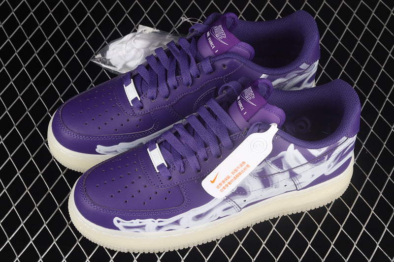 Nike Air Force 1 QS Purple Skeleton