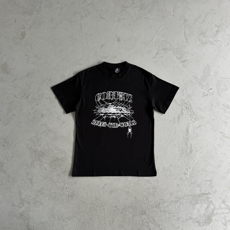 Camiseta Corteiz "Spider Web Black"