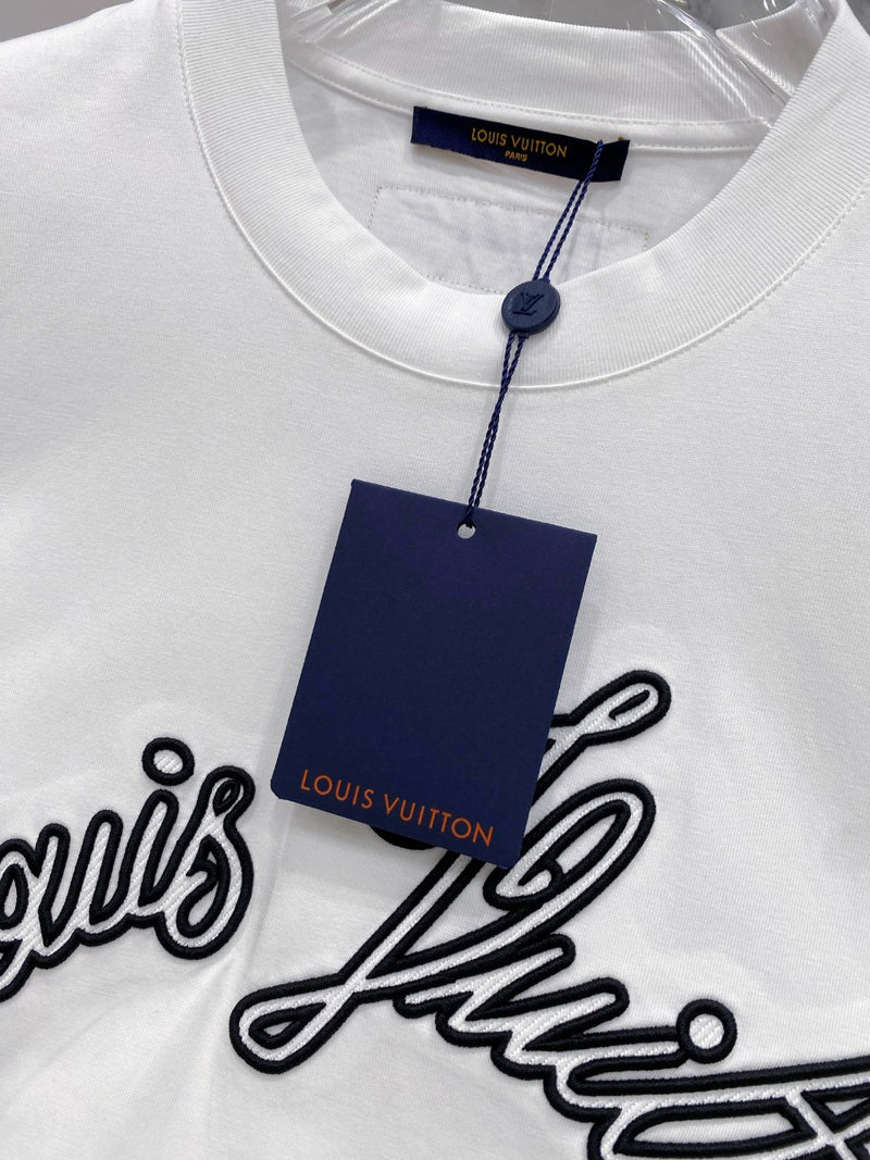 Camiseta Louis Vuitton Graphic Short Sleeved Crewneck White