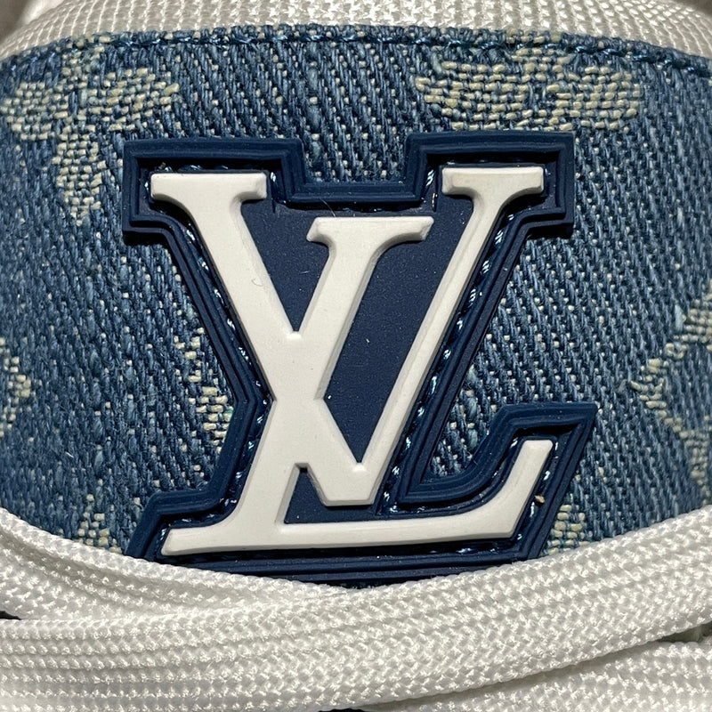 Louis Vuitton LV Trainer Monogram Denim White Blue