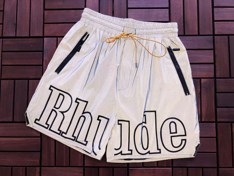 Bermuda Rhude RH Logo Shorts White