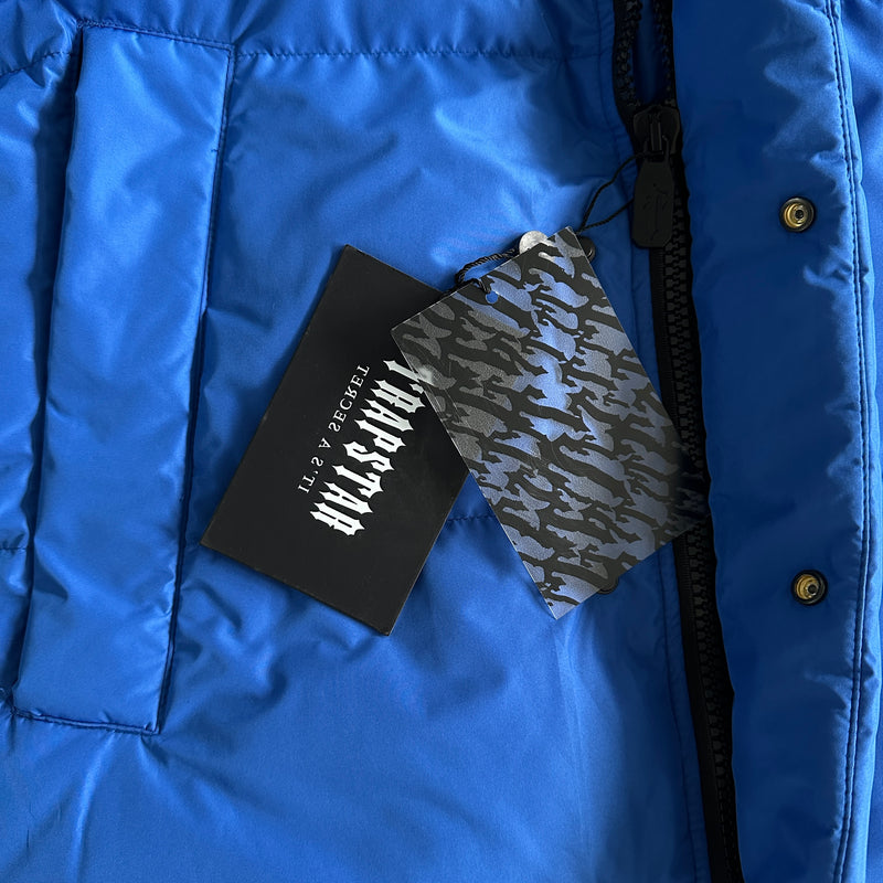 Jaqueta Trapstar "Decoded Arch Puffer Black Blue"