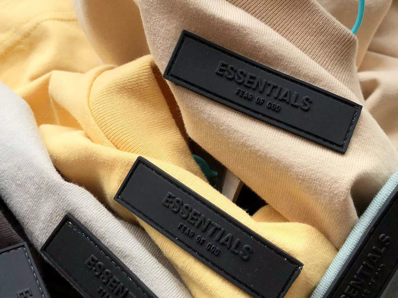 Fear of God Essentials "Flocking Letters Oversized Yellow”
