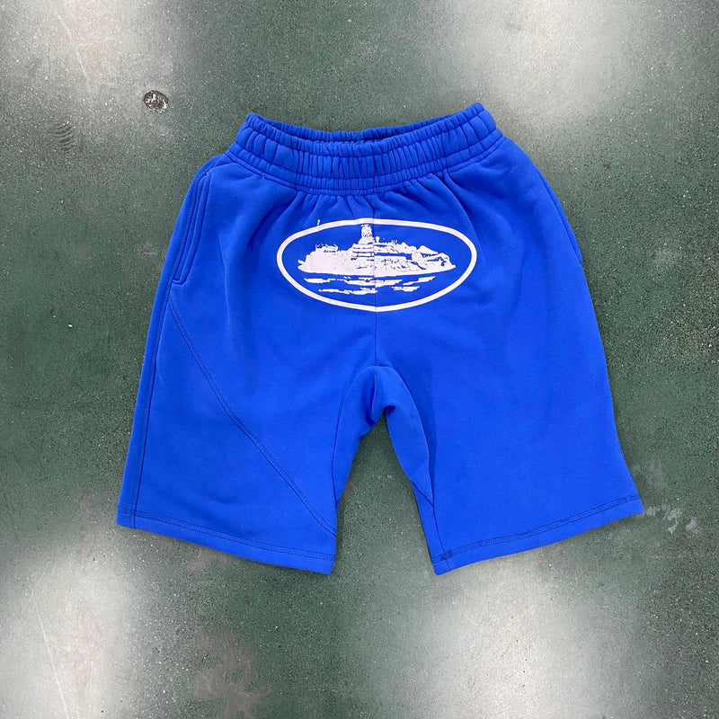 Bermuda Corteiz "Alcatraz Basic Shorts Blue"